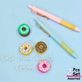 Cute Mini Donut Erasers – Set of 2