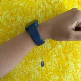 Hamsa Hand Watch Charm – Crimson Red Enamel Evil Eye Protection Talisman