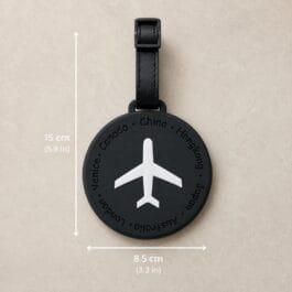 Travel Luggage Tag with Name Address ID Panel for Bags & Suitcases