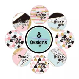 Twin Roll Thank You Stickers