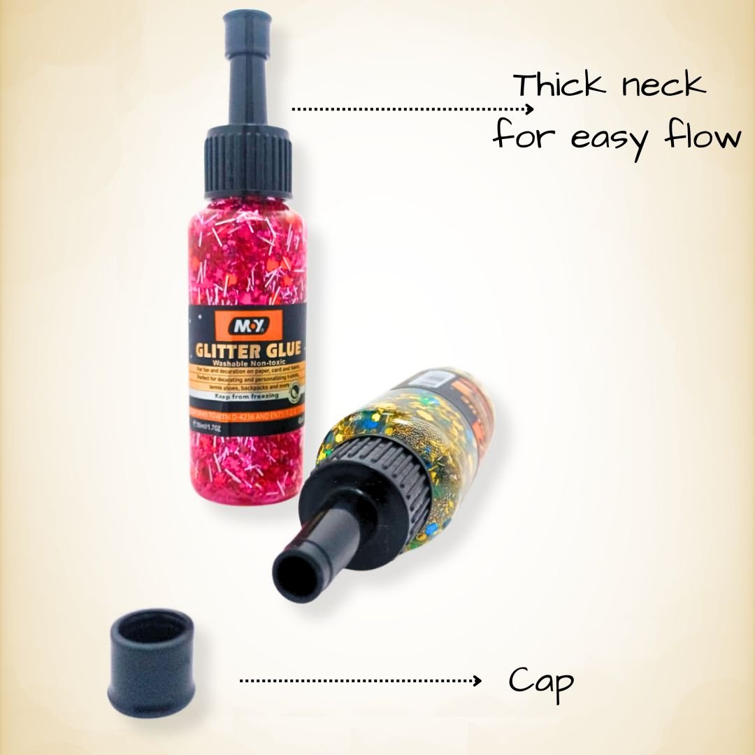 Glitter glue for crafts and scrapbooking