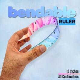 Multicolour Bendable Ruler 30cm
