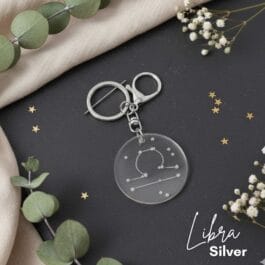 Libra silver Key chain
