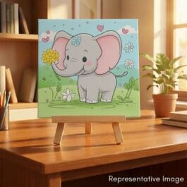 Elephant Painting Kit for Kids | Ready to Paint Canvas