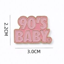 90s Baby Enamel Pin – Retro Nostalgia Badge for Millennials & 90s Kids