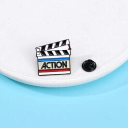 Action Clap Movie Enamel Pin Badge for Bags, Jackets & Creative Accessories