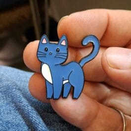 Cat Enamel Pin – Premium Soft Enamel Badge for Bags & Jackets