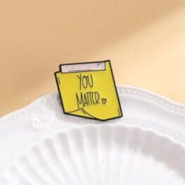 You Matter Enamel Pin – Positive Message Sticky Note Pin