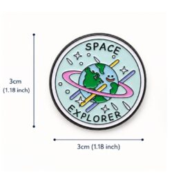 Space Explorer Enamel Pin – Astronaut Badge for Space Lovers