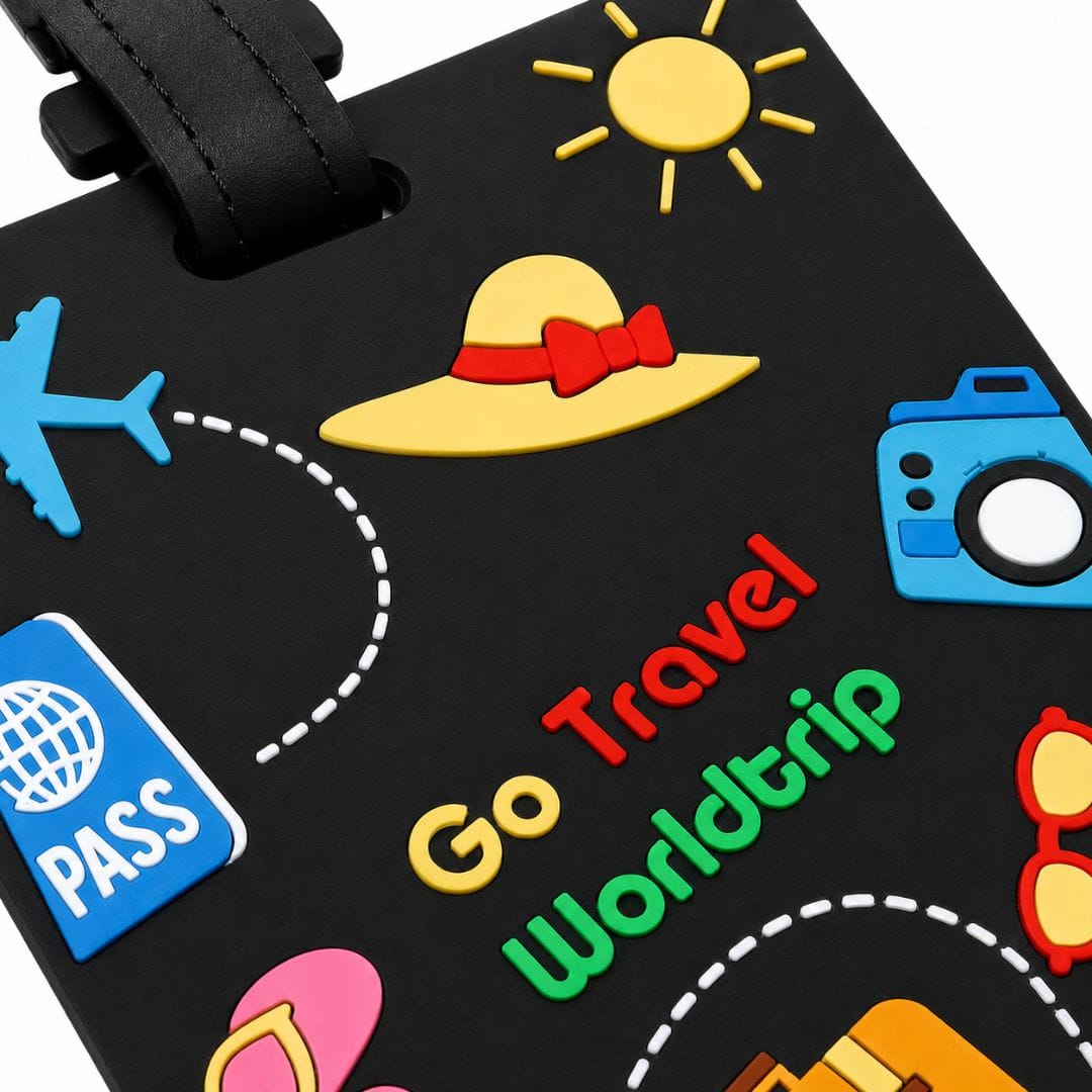 Go Travel Worldtrip Silicone Luggage Tag | Waterproof Bag Tag - Image 3