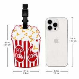 Popcorn Silicone Travel Luggage Tag | Cute Bag Identifier