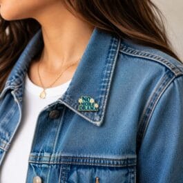 No More Drama Enamel Pin | Cute Floral Lapel Badge