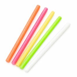 Pastel hot glue gun sticks set of 5 for DIY crafts and mini glue guns