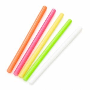 Pastel hot glue gun sticks set of 5 for DIY crafts and mini glue guns