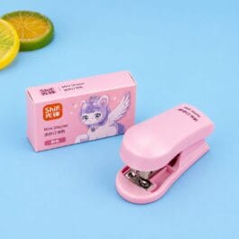 Mini Stapler with Staples Set – Cute Pink Pony Portable Desk Stapler