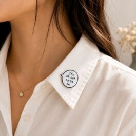 It’s OK Not to Be OK Enamel Pin – Speech Bubble Quote