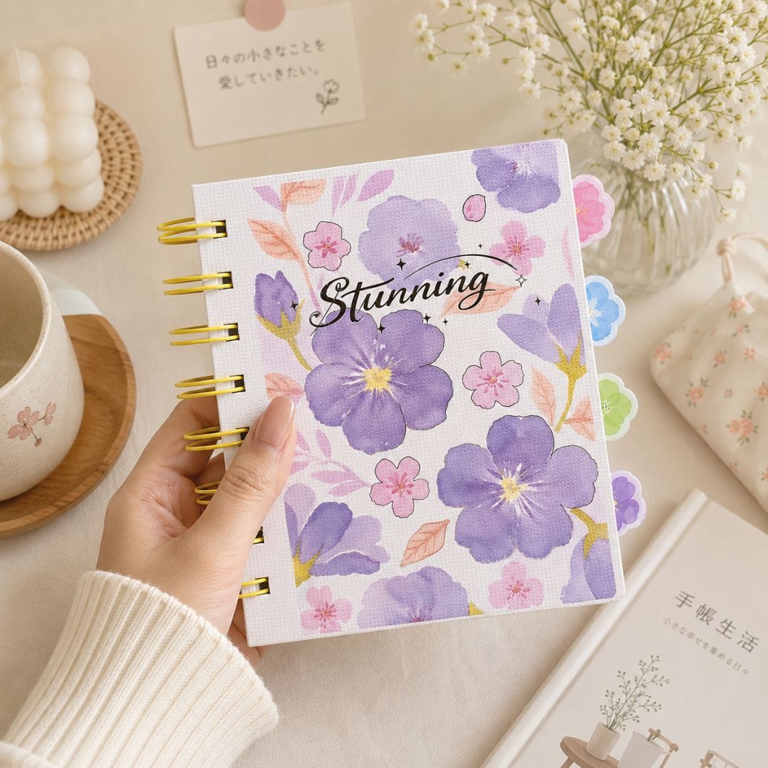 Floral Pocket Diary - Violet