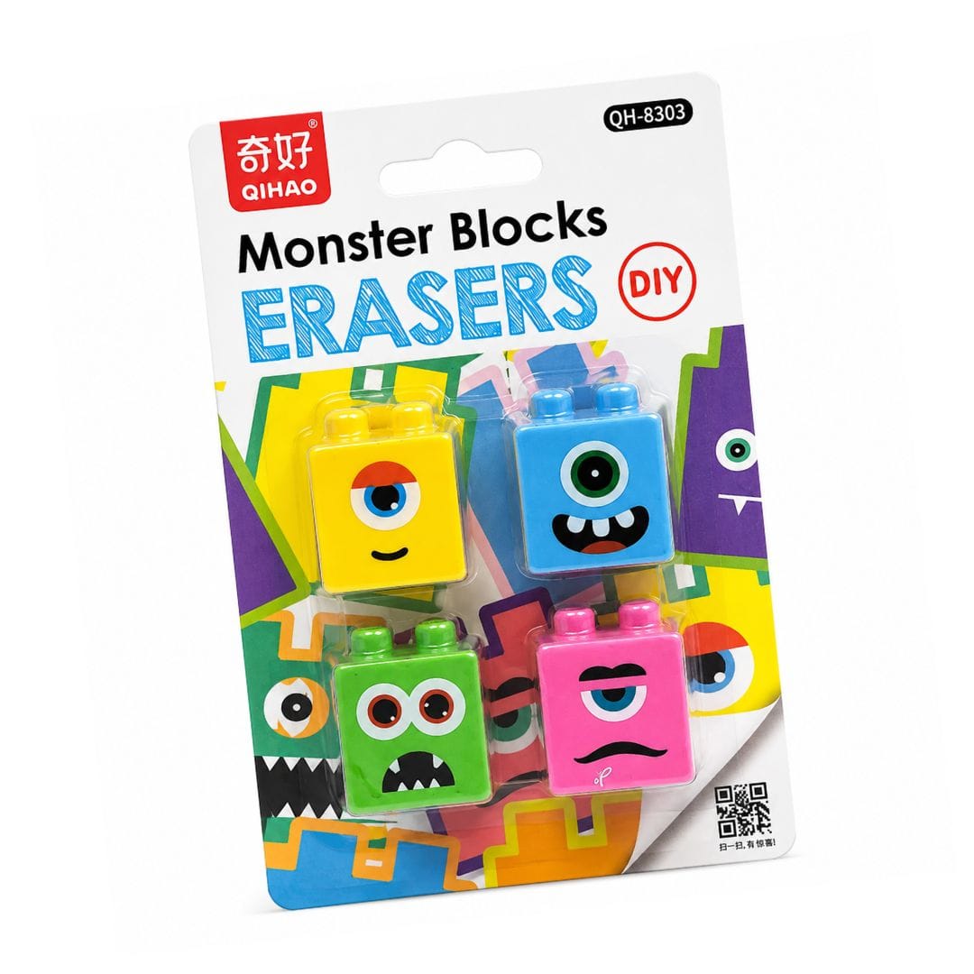 DIY block Erasers set