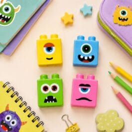 DIY block Erasers set