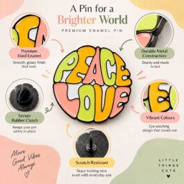 Peace Love Soft Enamel Pin