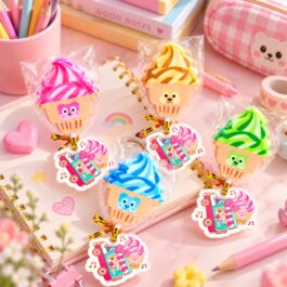 Ice Cream Erasers Set of 4 – Colourful Novelty Stationery